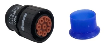 Amphenol SJS830100 Circular Connector Luminus Size 22 8 Pin Shell 7 Inline P NEW - Image 1 of 4