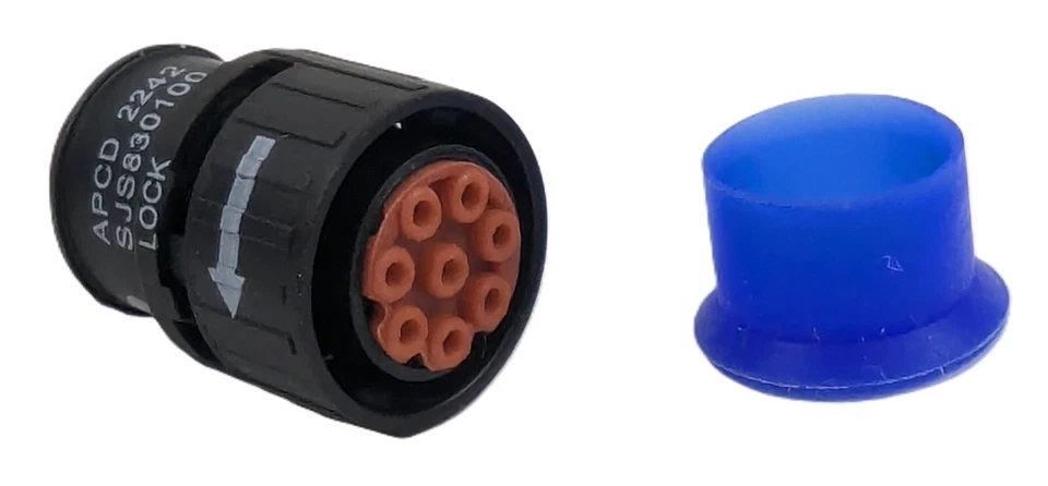 Amphenol SJS830100 Circular Connector Luminus Size 22 8 Pin Shell 7 Inline P NEW - Image 1 of 4