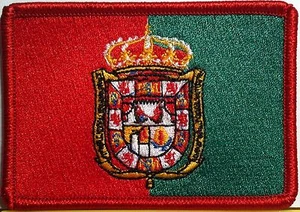 Granada Spain / Espana Flag Iron On Patch Europe  Red Border - Picture 1 of 1
