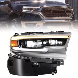 For Dodge RAM 1500 2019-2022 Full DRL LED Headlight Lamp Right RH Passenger Side - Picture 1 of 18