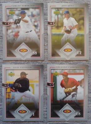 lot of four 2005 Upper Deck EASTON baseball cards #5-8, NM condition, Jeff Kent  - Image 1 of 2