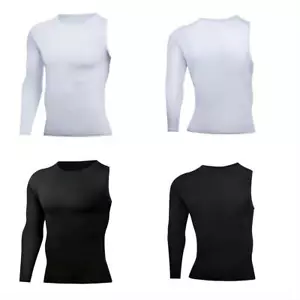 Men Sports Single Sleeve One Arm Compression Shirt Tight Workout Underwear - Picture 1 of 17