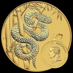 Goldmünze 1/20 oz/unze Lunar III „Schlange“ Australien 2025 - Bild 1 von 4