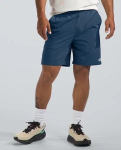 North Face Men's Elastic Waist Wander Shorts 2.0 in Shady Blue 2XL MSRP $50 - Picture 1 of 11