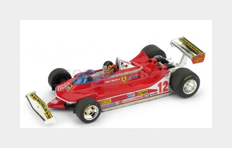 BRUMM R578-CH-UPD-2024 FERRARI - F1 312T4 N 12 WINNER USA OVEST GP 1979 GILLES V - Immagine 1 di 1