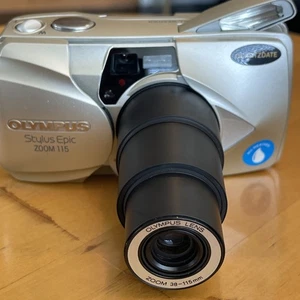 Olympus mju Stylus Epic Zoom 115 35mm Camera Compact Point And Shoot Film Tested - Picture 1 of 10