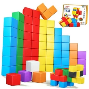 Magnetic Blocks,Magnetic Building Blocks for Toddlers Age 3-5 Magnet 32PCS - Picture 1 of 7