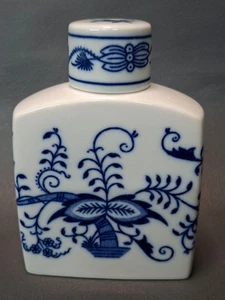 Zwiebelmuster Teedose mit Deckel Bohemia Porzellan 12 cm - Bild 1 von 6