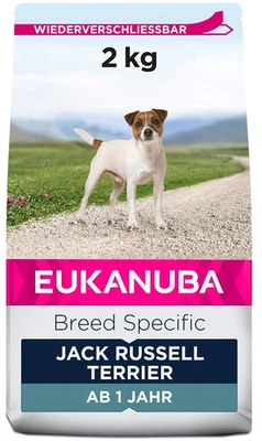 Eukanuba Jack Russell Terrier Trockenfutter 2kg Huhn Premium Alleinfutter NEU - Bild 1 von 4