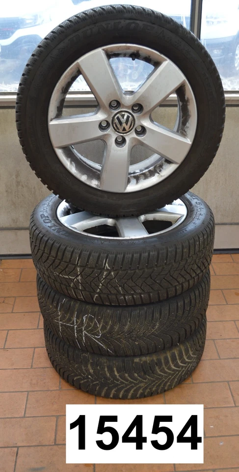 VW Golf  Touran Jetta Winterräder 205/55 R16 91H Original Alufelgen 1T0601025M - Bild 1 von 4