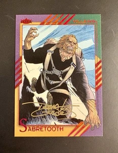 2015 Marvel Fleer Retro Auto Renato Guedes (Sabretooth) #51 Auto - Picture 1 of 2