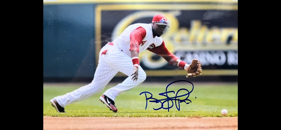 Brandon Phillips - #4 Rojos Segunda Base Firmado Foto Autografiada Foto 1 de 1