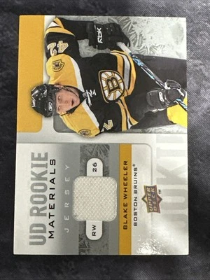 2008-09 Upper Deck UD Rookie Materials RM-BW Blake Wheeler Boston Bruins - Image 1 of 2