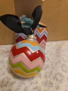 3" Baumwollfarben Happy Everything Ornament Chevron bunt Weihnachten  - Bild 1 von 12