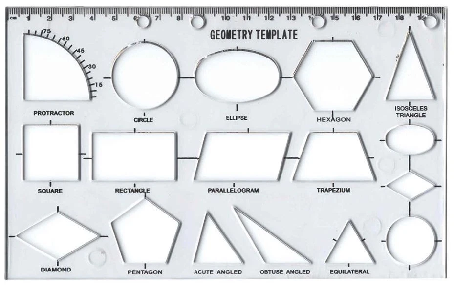 MAJOR BRUSHES - Templat Stensil Geometri - Image 1 of 1