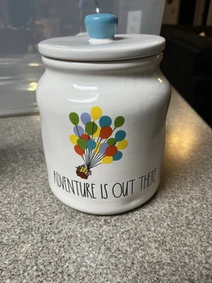 Rae Dunn Pixar Up Canister “Adventure Is Out There” Cookie Jar w/ Balloons - Image 1 of 4