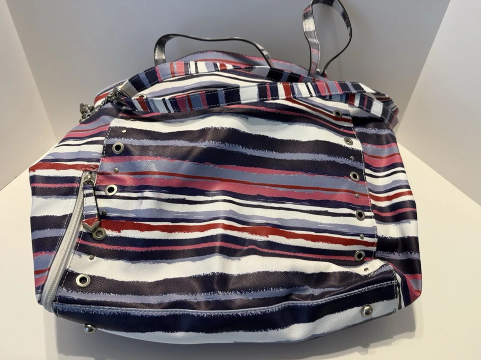 Sam & Libby Red White & Blue Striped Tote - Image 1 of 4