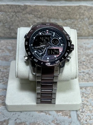 NAVIFORCE Watches Men Fashion Mesh Steel Wristwatch Outdoor Digital Watches Male - Image 1 of 4