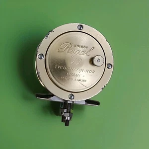 NICE! Vintage Fin-Nor Golden Regal 12 Tycoon Big Game Fishing Reel CLEAN VHTF - Picture 1 of 5
