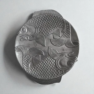 Large Vintage 1979 Vandor Imports Aluminum Tray — Sea Life - Picture 1 of 2