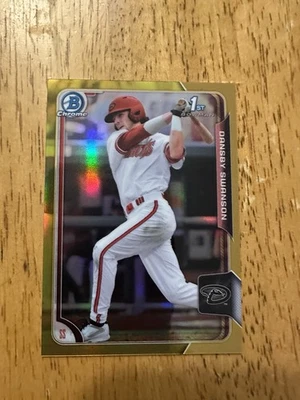 2015 Topps Bowman Chrome Dansby Swanson 1st Bowman Gold /50 D-Backs Braves Cubs - Image 1 of 2