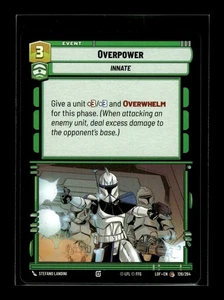 OVERPOWER Legends of the Force #126 LOF(NM+)(SWU) - Picture 1 of 1