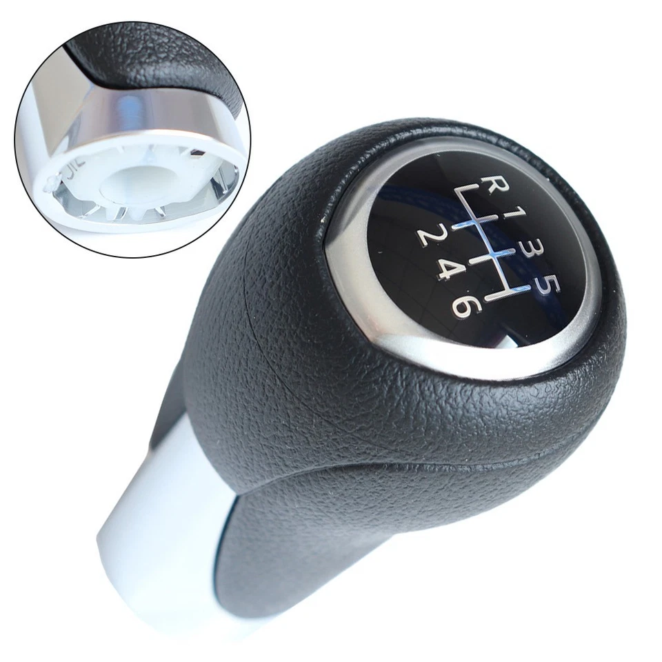 6-Speed Shift Knob Ergonomic Gear Knob Easy Installation Knob Car Accessories - Image 1 of 4