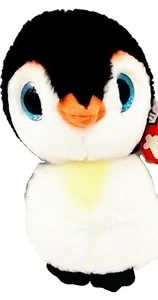 ty Beanie Babies Penguin Pongon 6" Plush Stuffed Animal Toy With Tags Blue Eyes - Picture 1 of 9