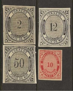MEXICO Classics...Sc #JX9, JX11, JX23 & JX28...Mint HH, HR...1875/79 - Picture 1 of 1