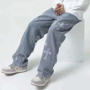 Men's Streetwear Baggy Jeans - Picture 1 of 11
