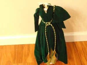 Franklin Mint Scarlett O Hara Ingenuity Dress And Hat ONLY For A Vinyl Doll - Picture 1 of 5