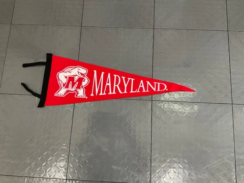 Maryland Terrapins Vintage Wool Felt  Pennant Cover