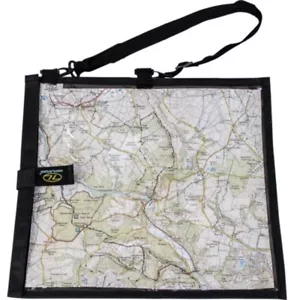 Black wanderer WATERPROOF MAP CASE for military hiking pouch bag reading - Picture 1 of 2