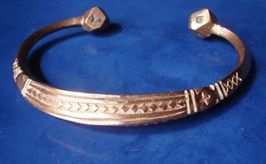 Niger Tuareg handgraviert klobig KUPFER offene Armbandmanschette - Bild 1 von 6