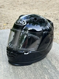 Arai Defiant Gloss Black Metallic Street Motorcycle Helmet Size XXS 6-3/8” - Picture 1 of 19