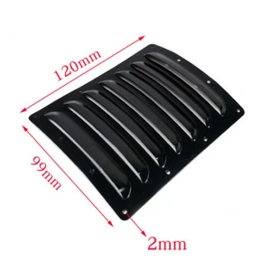 2 piezas de ventilación de aleta de refrigeración disipadores térmicos de aluminio 120*99*0,5 mm para capucha de avión de radiocontrol negra - Imagen 1 de 4