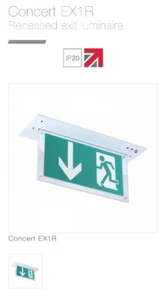 Whitecroft EX1RM/7010 Emergency Exit Sign - Picture 1 of 5
