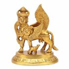 Messing Murti Kamadhenu Heilig Kuh & Kalb Statue Figur Skulptur Idol