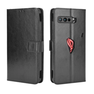 For ASUS ROG Phone 3 ZS661KS / 3 Strix Magnetic Flip PU Leather Wallet Book Case - Image 1 of 4