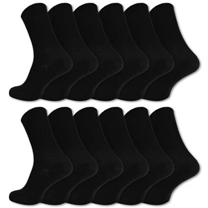 4 | 8 | 12 pares de calcetines sin goma 100% algodón diabéticos calcetines hombre mujer - Imagen 1 de 32