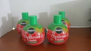 Lote de 4~MIRACLE GRO para ÁRBOLES DE NAVIDAD~8 oz~Reduce la caída de la aguja~NUEVO - Imagen 1 de 5