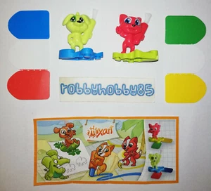 ANIMALS WITH BRUSH COMPLETE SET WITH ALL PAPERS KINDER SURPRISE EGG TOYS 2019 - Picture 1 of 3