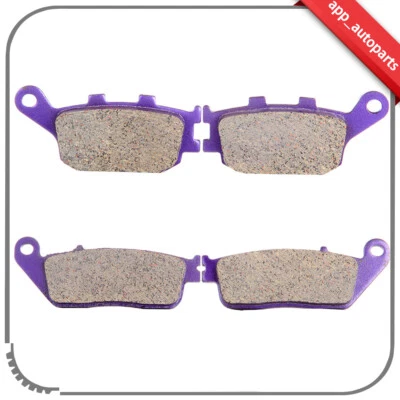 Front Rear Carbon Fiber Brake Pads For HONDA VTX 1300 R 2005 2006 2007 2008 2009 Foto 1 de 4