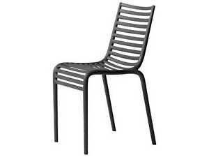 Driade Pipe OUTDOOR chairs without arms grey Set of 4 NEW BOXED