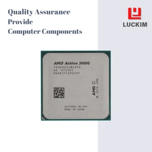 AMD Athlon 3000G CPU - Socket AM4 2 Cores 2 Threads 3.4GHz 192KB L2 Cache 192KB - Picture 1 of 7