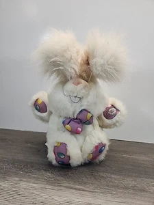 Vintage Easter Giggle Bunny Animated Talking Tickle Wiggle Toy Plush Dandee - Picture 1 of 11