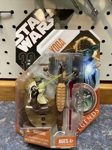 Star Wars Saga Legends 30th Anniversary Yoda And Collector Coin 77-07 2007 - Picture 1 of 5