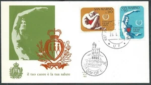 1972 SAN MARINO FDC ALA IL CUORE NO TIMBRO ARRIVO - H7 - Picture 1 of 1