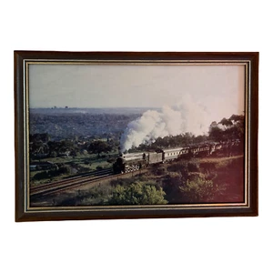 Vintage '69 Framed Photo 526 Steam Locomotive Duchess Of Gloucester Bernie Kelly - Photo 1/12