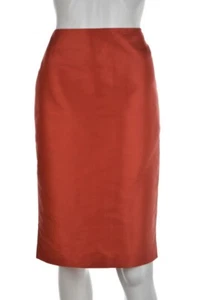 Falda Escada Talla 38 6 Roja Recta Algodón Hasta la Rodilla Ropa Profesional Para Trabajar - Imagen 1 de 5